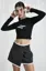 Black Graphic Fitted Tshirt