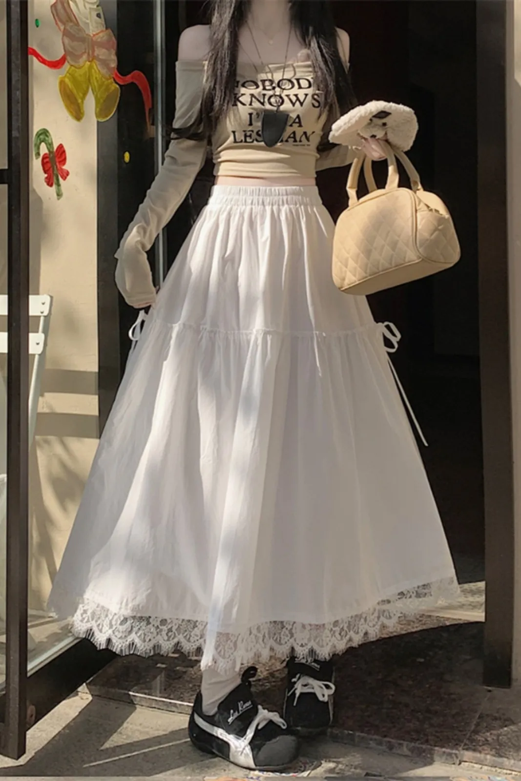 ★2025SS新作★NUUANU★Aspen Skirt ALL THE WAYS Kassidy Faux Leather Skirt in Camel | REVOLVE