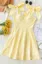 Butter Yellow Floral Mini Dress