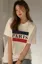 White Graphic Oversized Tshirt