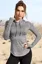 Grey Solid Fitted Hooded Top