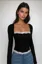 Lace Detail Ribbed Top