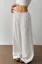 White Tieup Wide Leg Pants