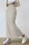 Light Grey High Rise Maxi Skirt