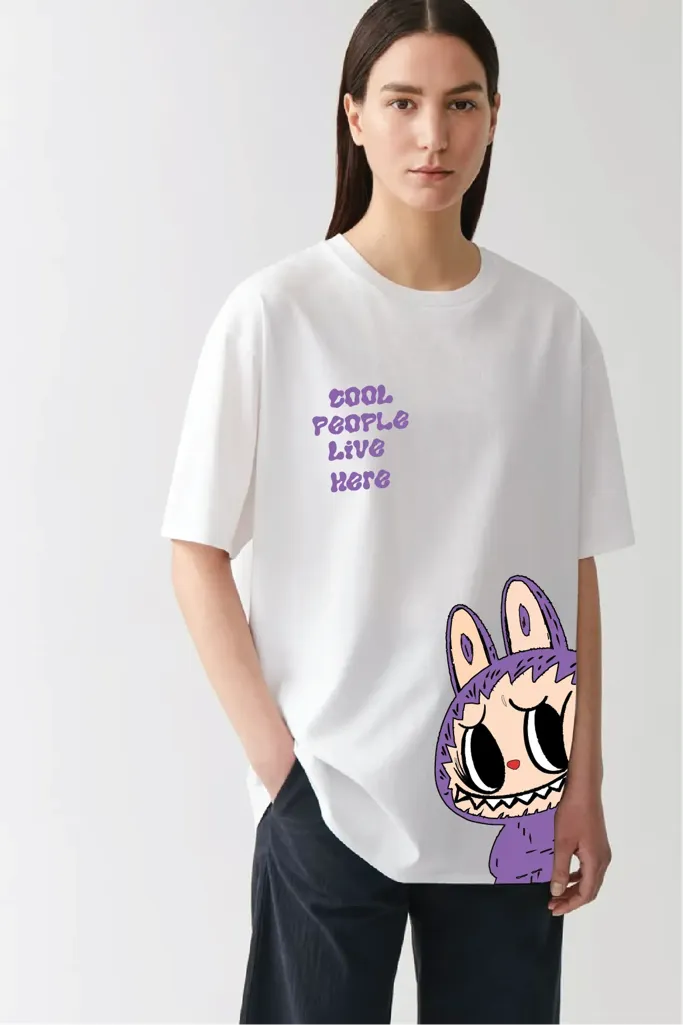 Labubu Graphic Oversized T-Shirt - Image 1