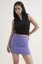 Black Cropped Sleeveless Polo Top