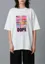 White Graphic Crew Neck Oversized Tshirt