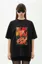 Black Graphic Crew Neck Oversized Tshirt