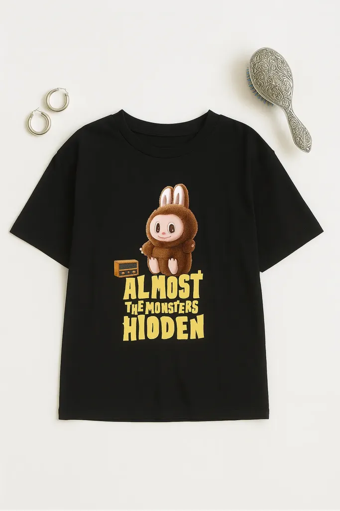 Labubu Graphic Oversized T-Shirt - Image 1