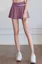 Purple Mid Rise Sports Skort