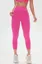 Pink Solid High Rise Leggings