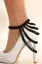 Black Chain Detail Anklet