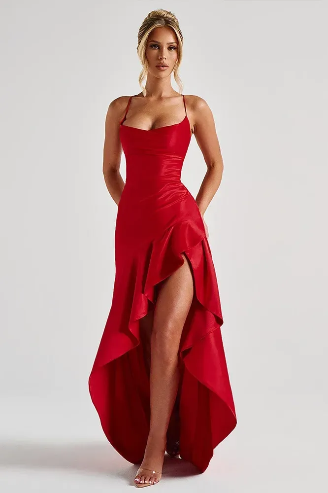 Red Sweetheart Maxi Dress - Image 1
