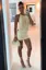 Off White Ruched Bodycon Mini Dress