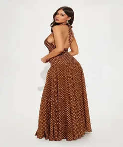 white halter neck dress maxi Halter Maxi Dress – Odd Muse main image 1