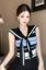 Black Striped Vneck Tieup Top