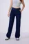 Dark Blue Solid Straight Jeans