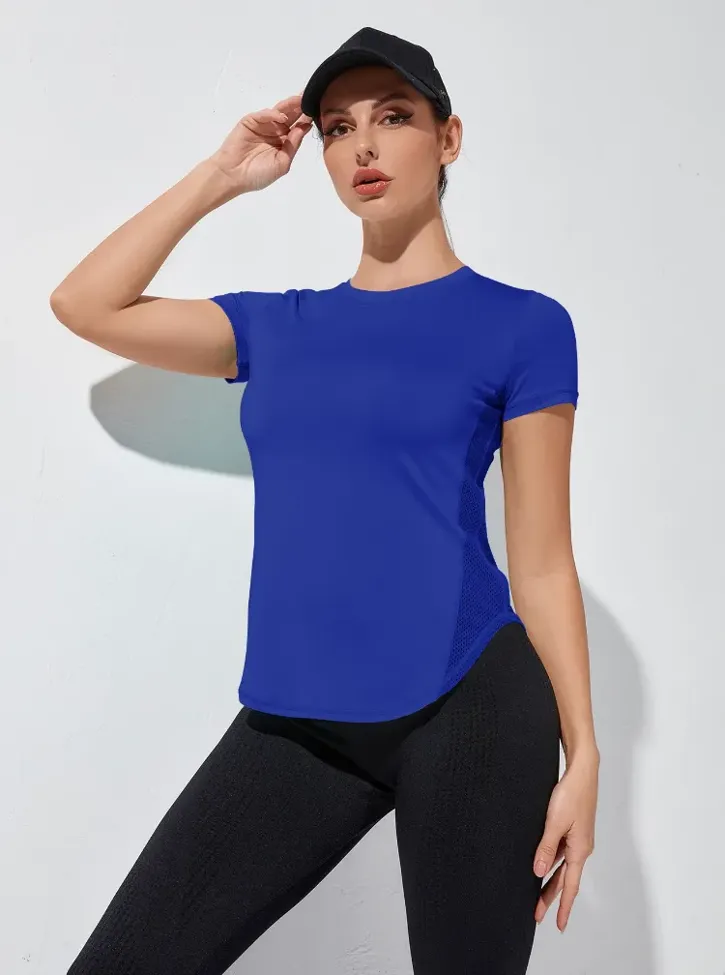 Royal Blue Crew Neck Top - Image 1