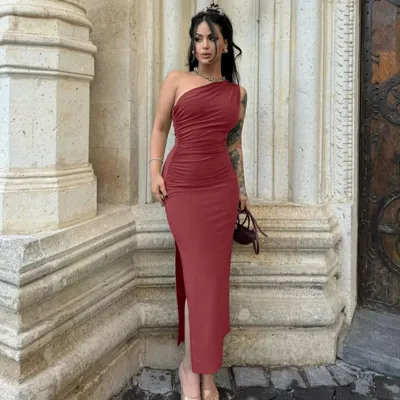 MEDI MANON SET UP DRESS コーラル Sサイズ Ameri（アメリ）の「MEDI MANON SET UP DRESS（ワンピース