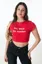 Red Block His Number Cropped Tshirt