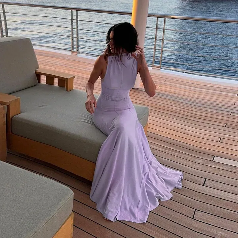 Teuta Matoshi Pink And Purple Gown Teuta Matoshi Lilac Dresses