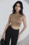Polyamide Mock Neck Crop Top