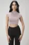 Polyamide Mock Neck Crop Top
