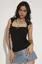 Solid Black Sleeveless Top