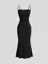 Black Spaghetti strapped Maxi Dress