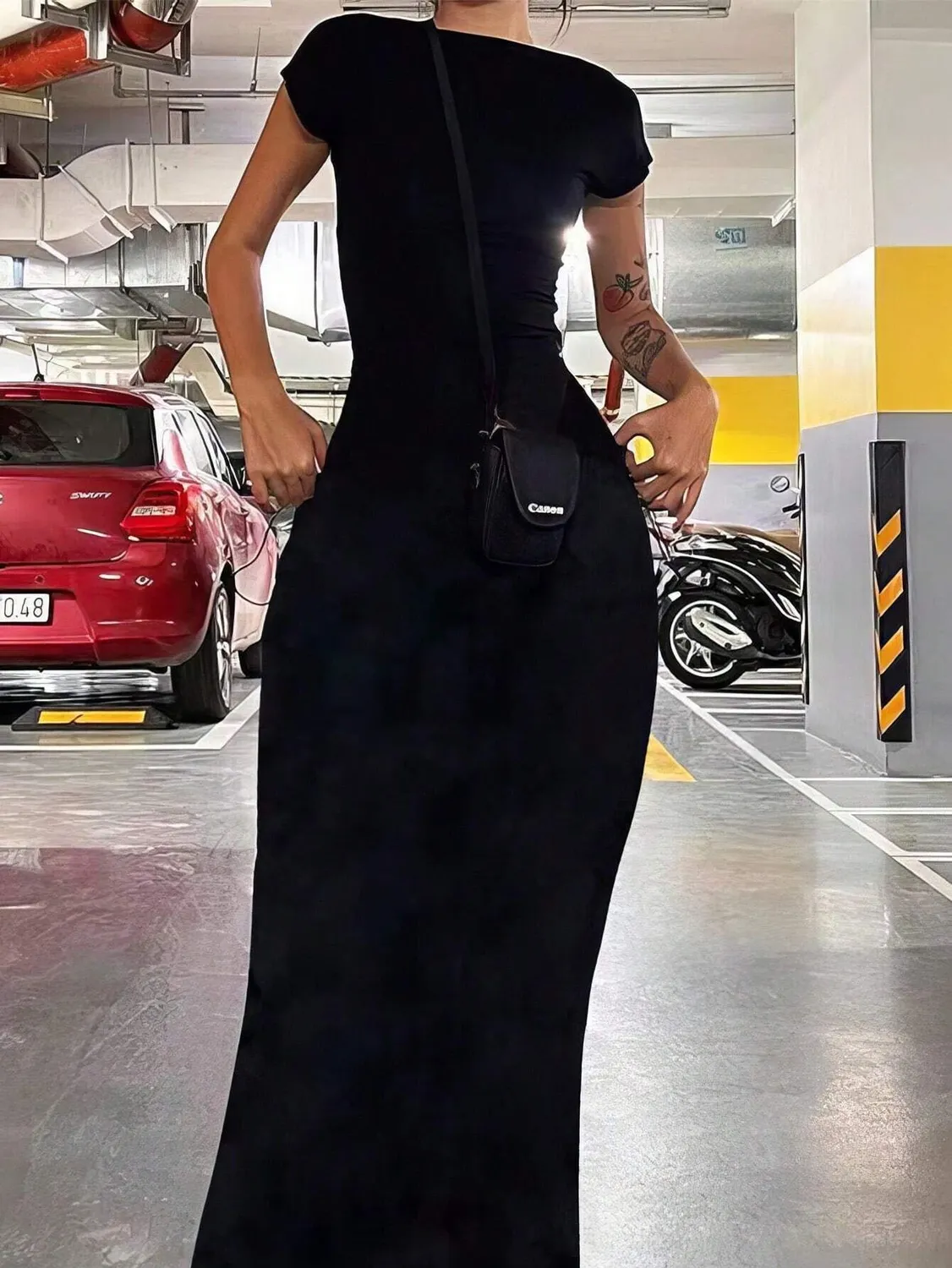 ワンピース JENNY BOAT NECK FLARED MAXI ONE PIECE JENNY BOAT NECK FLARED MAXI ONE PIECE - IVORY 丨lato