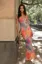 Multi Floral Bodycon Maxi Dress