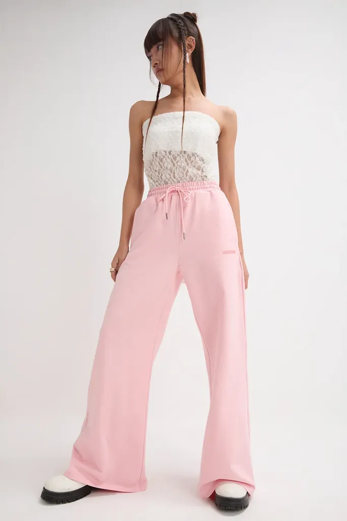 Lightpink Regular Trackpants - Image 1