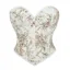 Off White Tie Up Corset Top