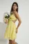 Solid Flared Tie Up Dress