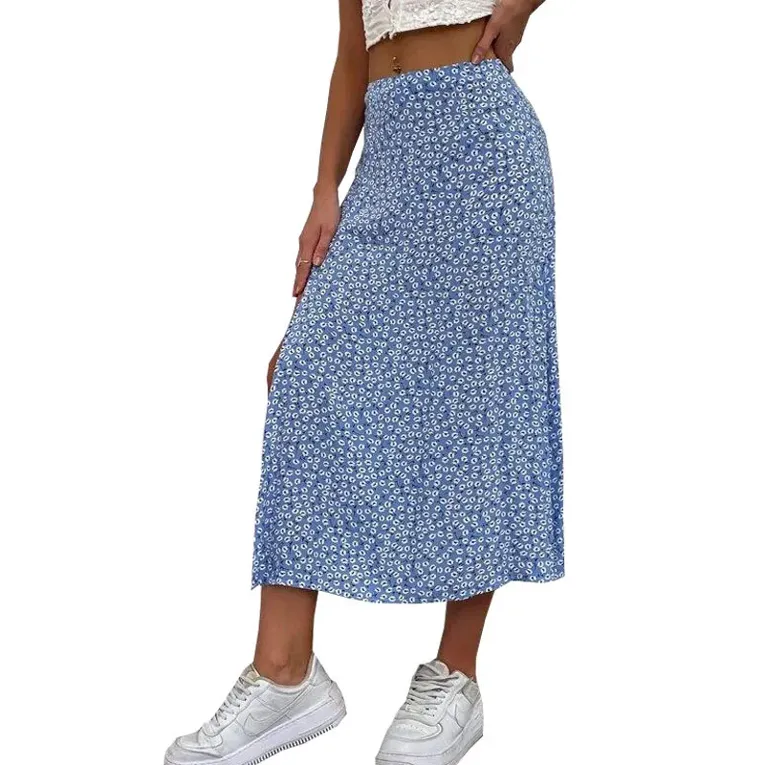 Floral Midcalf Aline Skirt - Image 1