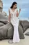 White Ruffle Trim Neckline Maxi Dress