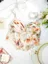 Off White Abstract Print Corset Top