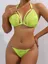 Green Lace Ruffled Half-Coverage non-wired Matching Set