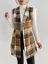 Khaki Checks Coat Dress
