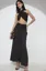 Black Solid Halter Neck Top Maxi Co-Ords