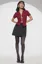 Maroon Solid Top With Bow Details