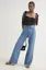 Light Blue High Rise Wide Leg Jeans