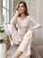Beige Floral Fitted Co Ord Set
