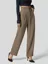 Brown Highrise Pleated Pants