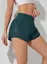 Teal High Rise Micro Mini Shorts