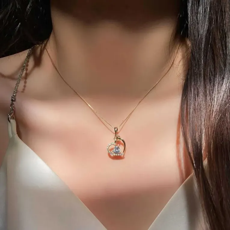 Imitation Ethereal Opal Pendant Necklace - Image 1