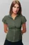 Olive Fitted Button Down Shirt