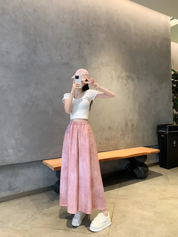 Light Pink Solid Balloon Pants - Image 1
