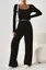 Black Textured Pattern Co-Ords