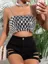 Silver Embellished Crop Top